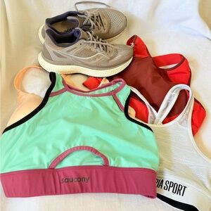 Athleta Red and Peach Sports Bras